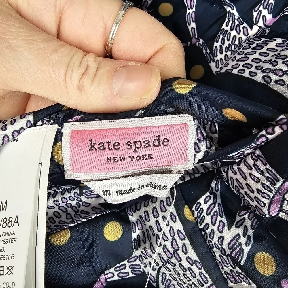 Kate Spade New York Reversible Quilted Jacket NWT, size Medium